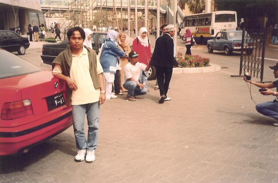 2004, Alexandria; in front of the grand library.jpg