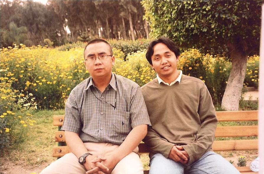 2004, Alexandria; Muntazah, with Siradj.jpg